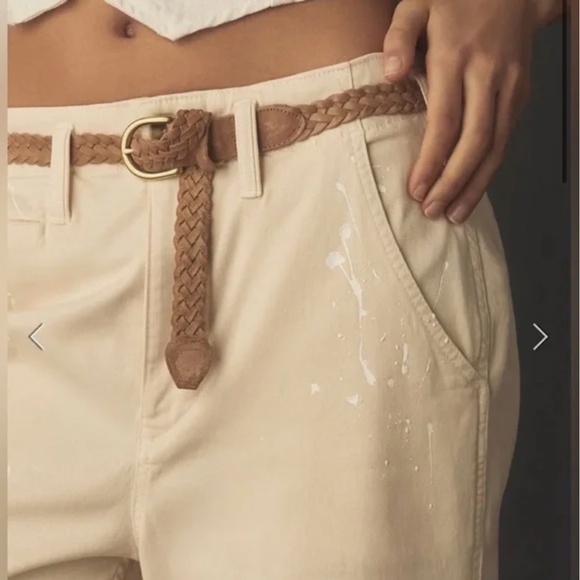 Pilcro Slouchy Full Length Paint Splatter Wide Leg Chino Pant | Size 14 - Picture 3 of 11